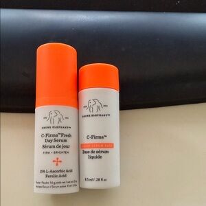 Drunk Elephant C-Firma Fresh Day Serum Duo with Orange Accents